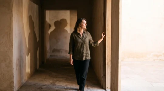 Silhouette d'une personne se tenant face à la lumière, symbolisant la libération du regard intérieur et extérieur sur son expression sexuelle